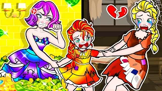 [🐾paper dolls🐾] Fire Daughter Bad and Rapunzel Family Poor | Rapunzel Compilation 놀이 종이