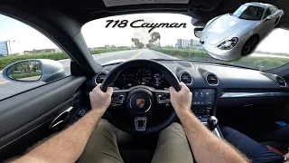 Porsche 718 Cayman POV Drive [4K] | 718 Cayman LAUNCH CONTROL, Accelerations & Downshifts!