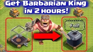 Clash of Clans - How to Get Barbarian King Fast in 2 Hours! TownHall7 Farming Attack Strategy Guide