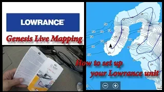 How to set up your Lowrance unit for Genesis Live mapping with or without a C-Map card