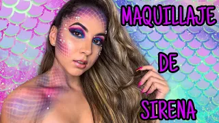 MAQUILLAJE FACIL PARA  HALLOWEEN  | SIRENA 2020 PASO A PASO !!!