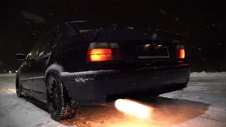 Brutal Pops And Bangs BMW E36 320i Raw Exhaust