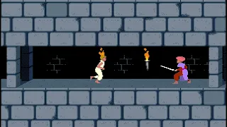 Prince of Persia - how to get past the guard without using the sword?