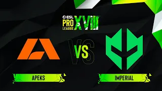 Apeks vs. Imperial - Map 1 [Overpass] - ESL Pro League Season 18 - Group C