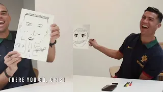 😂Ronaldo & Pepe Are Trolling Each Other By Drawing Each Other's Faces!