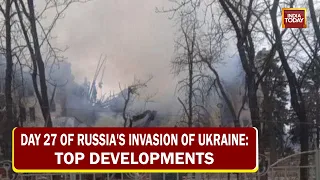 Satellite Images Show Fire & Rubble In Mariupol; Putin's Hell Birds Wreak Havoc In Ukraine