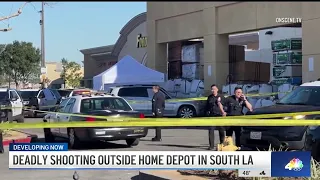 Security guard shoots man outside Home Depot in South LA