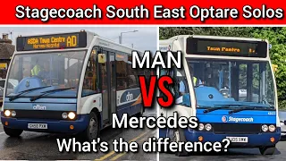 Stagecoach South East Optare Solos - MAN vs Mercedes - What's the difference?