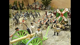 The Charge of the Light Brigade - Diorama     Figures  - Britains 54mm lead