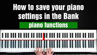 How to save your settings in the BANK MEMORY | yamaha psr e463