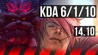 ORNN vs SETT (TOP) | 6/1/10, 700+ games, Dominating | EUW Master | 14.10