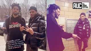 J Cole Pulls Up To The Projects Gives Rapper Chance Of A Lifetime