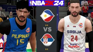 FIBA World Cup 2023 l Serbia (0-0) vs Philippines (0-0) Asian Games Lineup l NBA 2k24 PC Gameplay