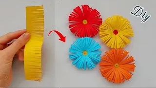 Easy Paper Flower 🌺! Diy Paper Craft ! For home Decore.