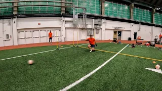 Syracuse University Men's Goalkeeper Training - Handing - Low Balls - Angled Shots - 9-30-2023