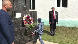 Возложение цветов к памятнику участников ВОВ с. Амсар Рутульский район 8.05.2024 г