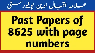 8625 past papers with page numbers