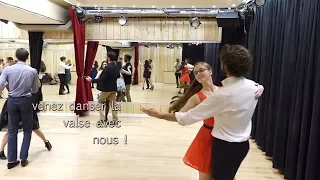 Learn to dance waltz - lessons and balls "Festivalse" in Paris  (music: "Snowstorm" by Sviridov)
