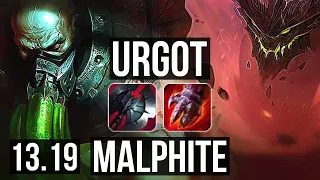 URGOT vs MALPHITE (TOP) | Rank 4 Urgot, 8/1/2, 900+ games, 1.1M mastery | EUW Master | 13.19