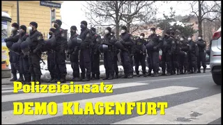 DEMO in Klagenfurt löst POLIZEIEINSATZ aus | 18.12.2021