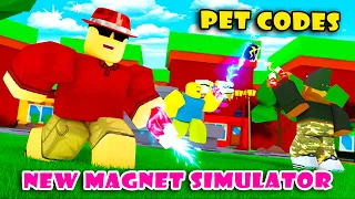 New VIRUS PET CODES + Coins Working in NEW GAME Magnet Simulator ! [Roblox]