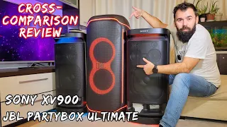 JBL Partybox Ultimate VS Sony XV900 Cross-Comparison Review