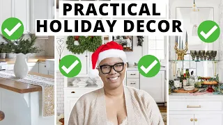 7 Luxe & Practical Ways to Decorate your Kitchen for the Holidays! Decor You Can ACTUALLY Live With!