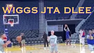 📺 Andrew Wiggins x Juan Toscano-Anderson x Damion Lee at Warriors morning shootaround b4 Memphis