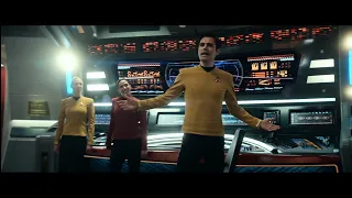 James Kirk and the others singing in the station | Star Trek Strange New Worlds season 2 episode 9