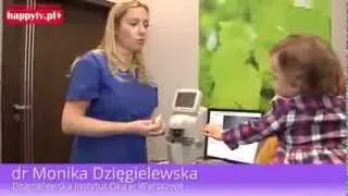 Podanie dziecku kropli rozszerzających źrenice - Dzięgielewska Instytut Oka (happytv)