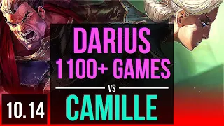 DARIUS vs CAMILLE (TOP) | 2.3M mastery points, 1100+ games | KR Grandmaster | v10.14