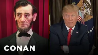 Robot Lincoln Reacts To Trump’s Fire & Fury | CONAN on TBS