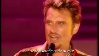 Johnny Hallyday - Derrière l'amour (Live + Paroles)