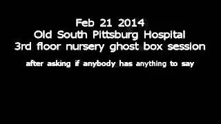 Old South Pittsburg Hospital evp recording 3