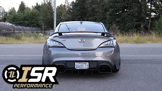 Genesis Coupe 3.8 ISR Race Exhaust Revs + Pulls