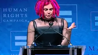 Lana Wachowski receives the HRC Visibility Award