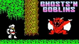 Ghosts 'n Goblins / Ghostly Village / Makaimura прохождение (NES, Famicom, Dendy)