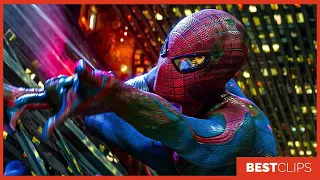 Spider-Man Crane Swinging Scene | The Amazing Spider-Man (2012) Movie CLIP 4K
