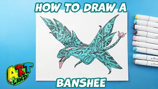 How to Draw a Banshee from Avatar 2