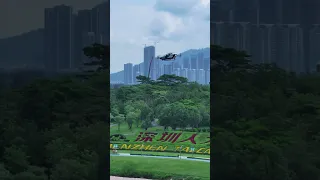 XPENG AEROHT Flying Car Soars Over Shenzhen CBD