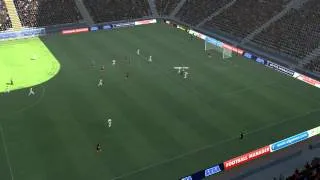 Shakhtar vs Vorskla - Srna Goal 48 minutes. (Football Manager 2013)