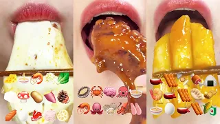 asmr 1HOUR VERY DELICIOUS EMOJI FOOD 1시간 맛있어서 배고파지는 이모지먹방 MUKBANG eating sounds