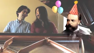 Dvorak New World Symphony, but it's Happy Birthday! (Piano 4-hands)