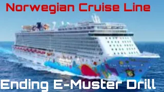 Cruise Tea with V: Norwegian Cruise Line Ending E-Muster Drill