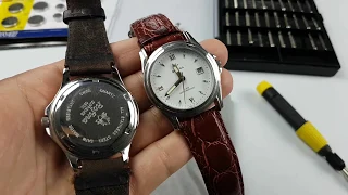 Battery Replacement watch with screw-off caps GUIDE PL