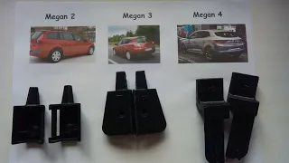 Кронштейни шторки багажника Renault Megane і не тільки