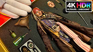 [4K HDR] Super Realistic Johnny Depp - Hot Toys Captain Jack Sparrow DX 06 Unboxing