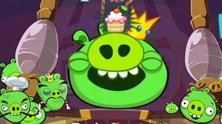 Bad Piggies - FEEDING KING PIG MOMENTS WITH ALL CAKES!