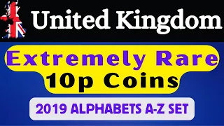 UK EXTREMELY RARE 2019 Alphabet 10p Coins | UK RARE COINS