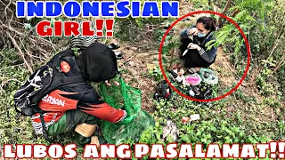 INDONESIAN GIRL LUBOS ANG PASALAMAT SA BINIGAY NAMIN NA ISDA!!